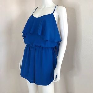 Gianni Bini L blue Jasmine Romper new with tags